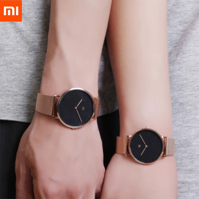 Xiaomi I8 простой кварцевые часы Современный дизайн света роскошные оснащены Сталь