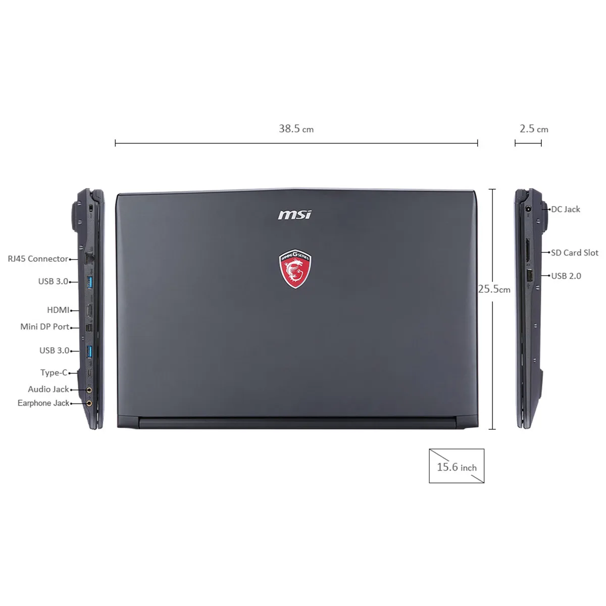 MSI GL62M 7REX 1252CN игровой ноутбук 15 6 ''ноутбук Windows 10 домашний процессор Intel Core I7 7700HQ 2