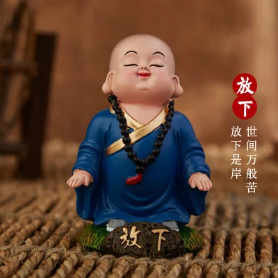 Оптовая продажа 4 шт креативный китайский стиль милый и толстый Zen monk Xiaosha резьба