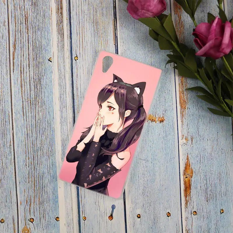 Прозрачный чехол kawaii для девушки из аниме Sony Xperia Z3 Z5 Premium M4 Aqua M5 X XA XA1 C4 C5 E4 E5 XZ XZ2 Compact