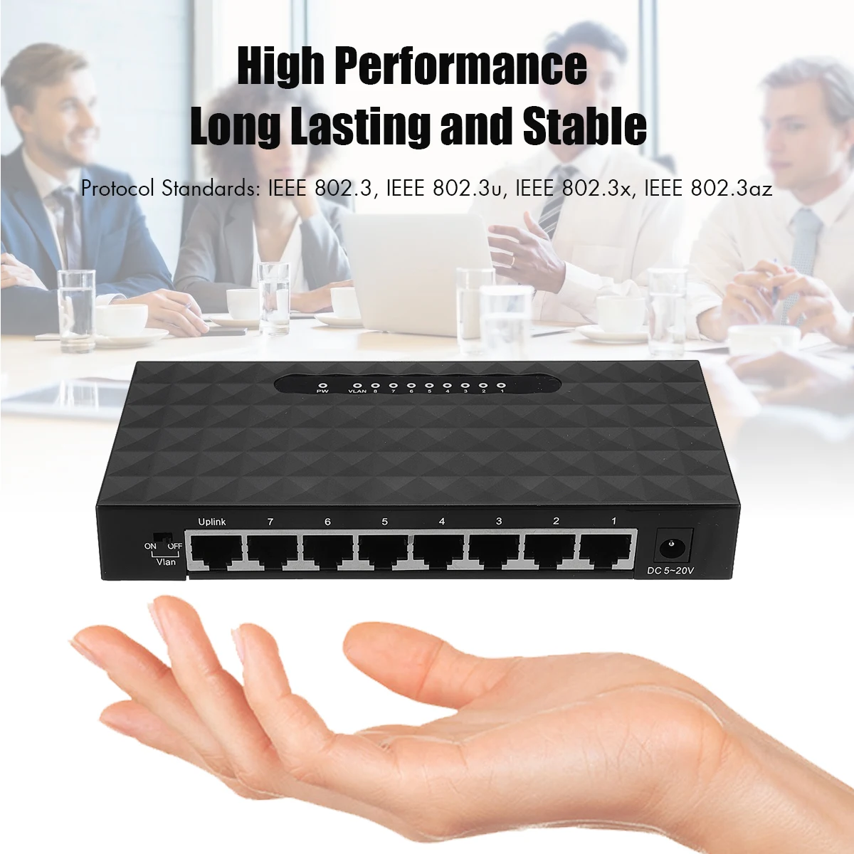 1 шт 5V 5-Порты 8-Порты RJ-45 10/100 Мбит/с Ethernet сетевой коммутатор gigabit Интернет концентратор для ТВ компьютерных игр