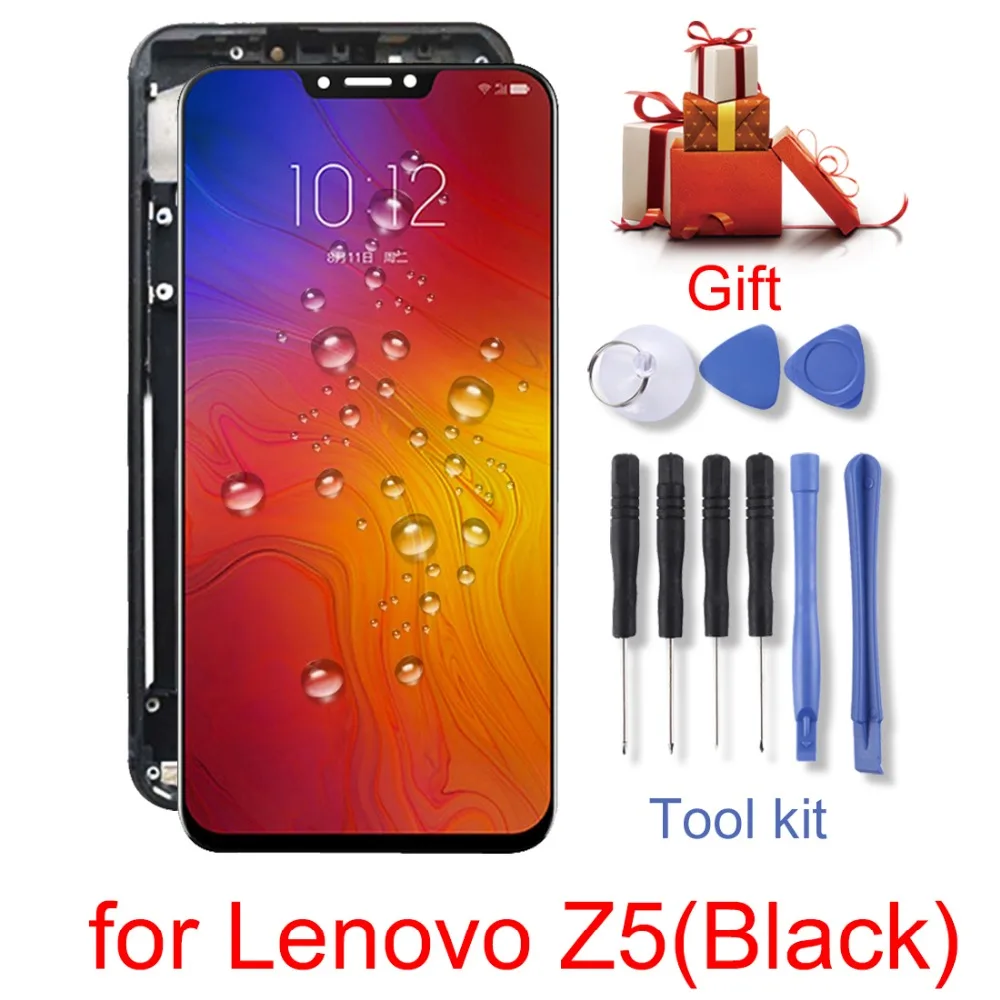 ЖК экран и дигитайзер Полная сборка с рамкой для Lenovo Z5/Vibe K5 A6020A40/K3 Note/K50