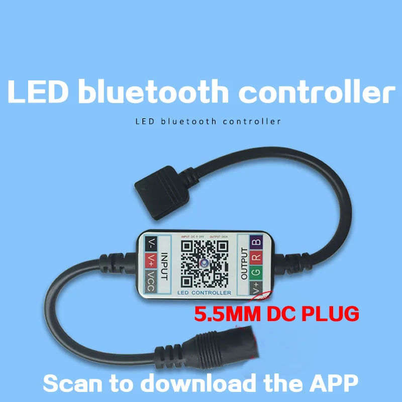 Bluetooth USB цветных(RGB) светодиодных лент пульт дистанционного управления DC 5 V-12 V Беспроводной пульт дистанционного управления с 4pin цветных(RGB) светодиодных лент светильник ing лента светильник