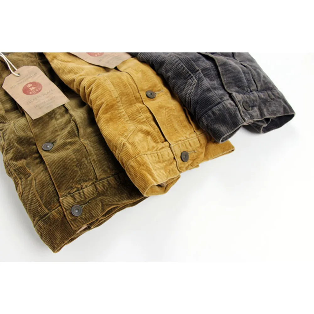 2018 весна осень Вельветовая куртка бомбер мужская высокое качество США Винтажный