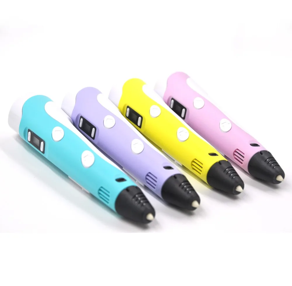 Hot 3d printer Pen with Screen 3D Drawing for Painting Birthday and Christmas Gift pen RP-100B PLA Filament | Компьютеры и офис