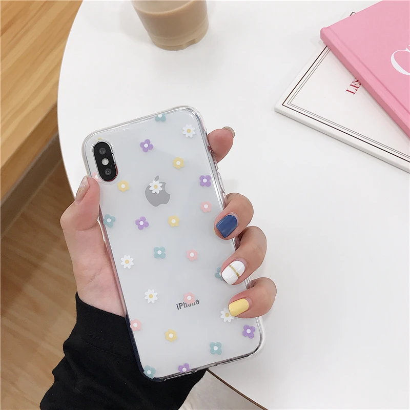 DISCASE Пасхальный Летний чехол для телефона с цветами Iphone 8 P X XR XSMAX 6 S Plus 7 прозрачный