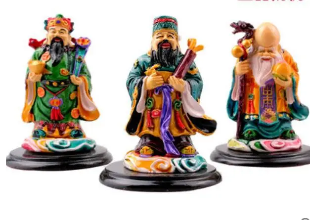 

figure Ceramic pendulum Fulushou Samsung Cochin Tao an old man's elder Birthday Home Crafts Gift