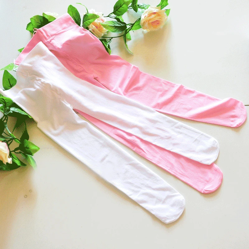 Женские и детские длинные чулки для танцев однотонные девочек из 100% хлопка |