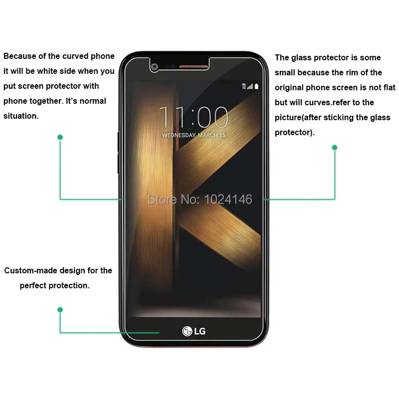 Для LG K20 Plus +/TP260/K20 5 3 &quotпрозрачное закаленное стекло Защита экрана Ультра тонкая