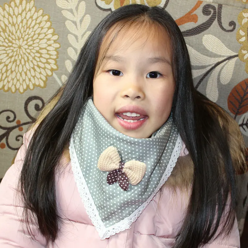 Детские Слюны Полотенца 100% Хлопок Мягкий Ребенок Треугольный Платок Дети