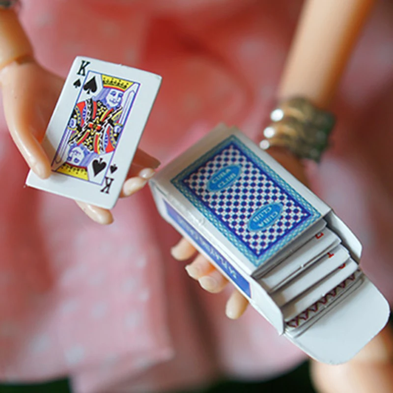 2 коробки/набор милый миниатюрный кукольный домик миниатюрная карточка для