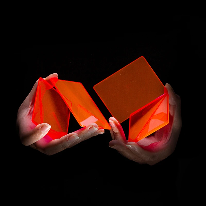 Части Cardistry 8 шт./пакет и с принтом Разноцветные блоки на практике цветочками