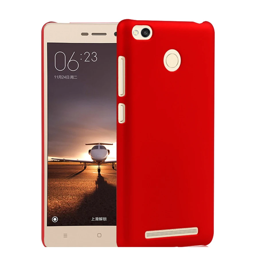 Резиновый пластиковый твердый Ультратонкий матовый чехол для xiaomi redmi 3s