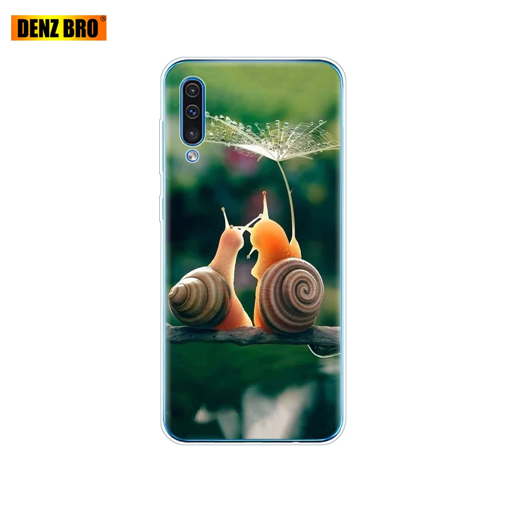 Для samsung Galaxy A50 силиконовый чехол ТПУ Прозрачная задняя крышка телефона для samsung A50 A505 A505F SM-A505F мягкий чехол 6,4 coque - Цвет: 61874