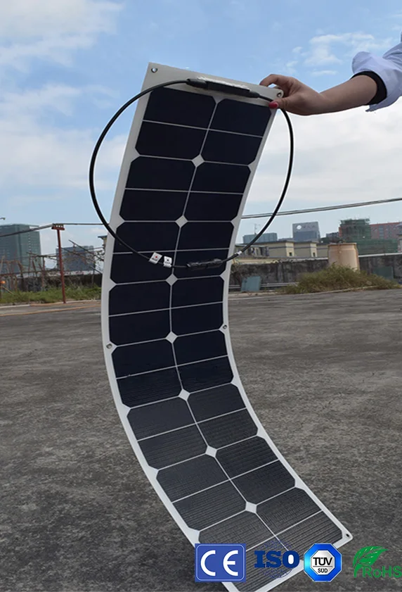XINPUGUANG ETFE Гибкая ватт 50 Вт солнечная панель с изоляцией Backsheet Sun power Cells 18 В в 12 для