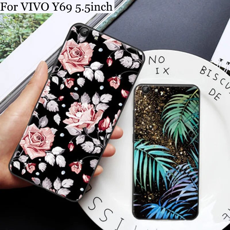 Чехлы для VIVO Y69 чехол милый мультяшный мягкий телефона s Y 69 Y69A задняя крышка A