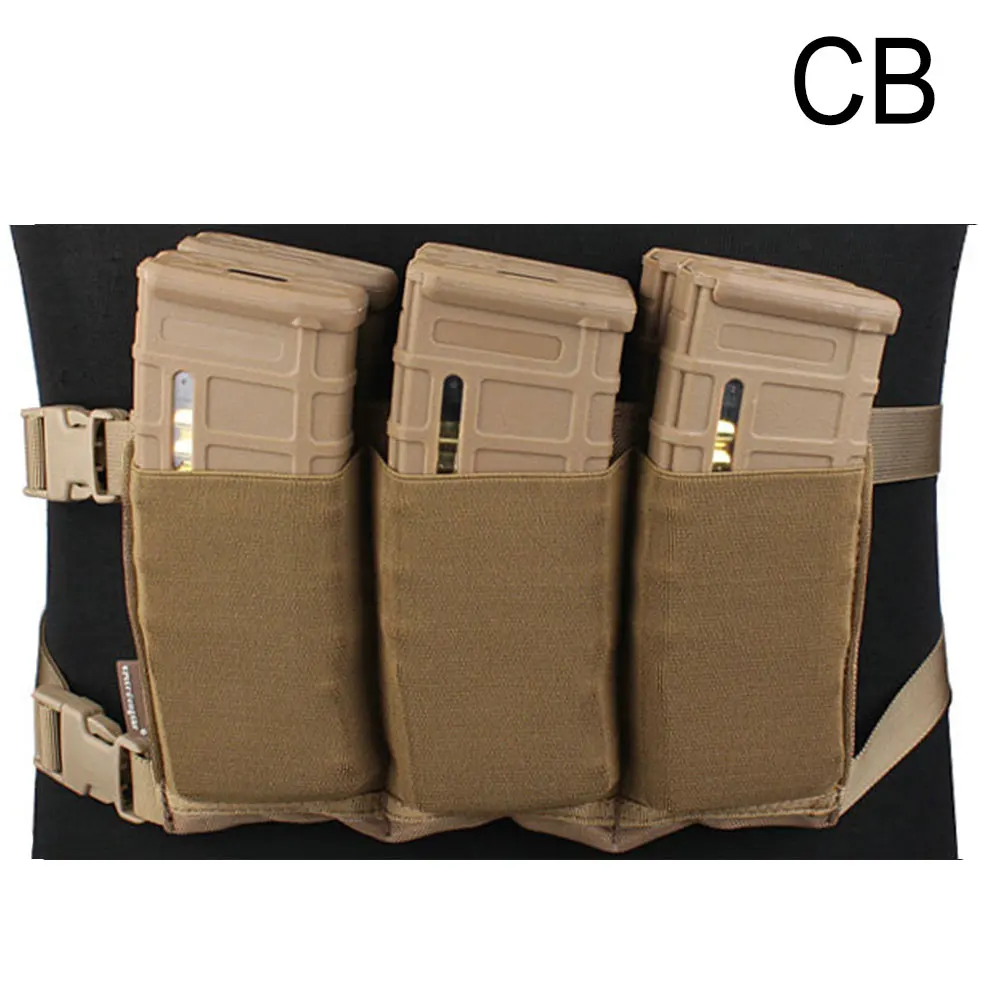 CB EmersonGear высокоскоростная шестипоясная сумка для журналов эластичный резиновый подсумок эластичный резиновый Мультикам EM6337 - Цвет: CB