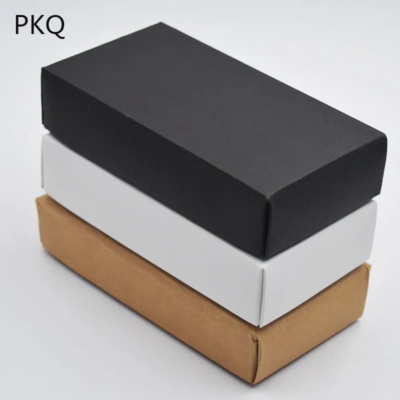 20 шт коричневые бумажные крафт коробки Post Craft Pack Box Белая пустая картонная бумага