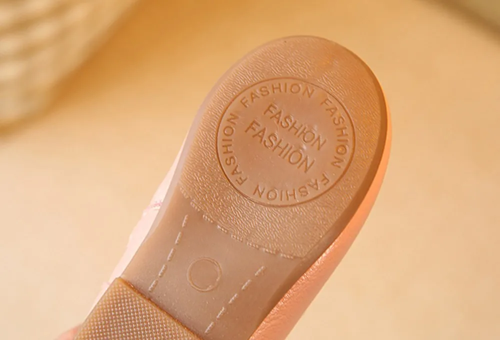 Детские ботинки для принцессы с рисунком кролика и бантом на молнии маленьких