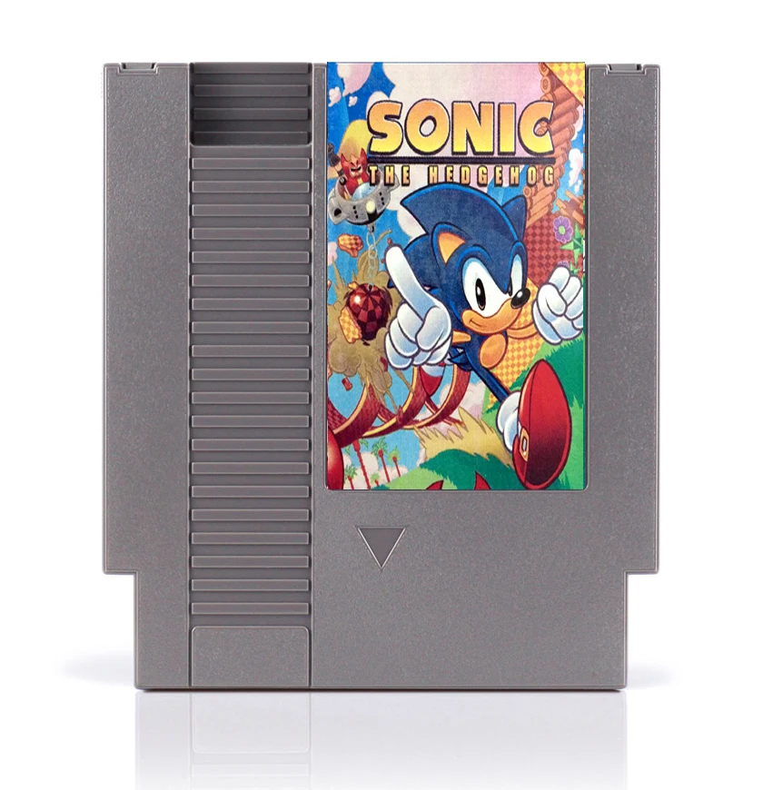 Sonic the Hedgehog 8 Bit игровая карта для 72 Pins игровых консолей