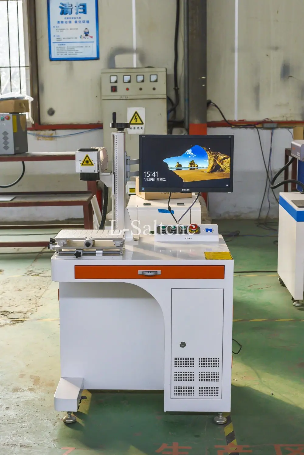 Лазерная маркировочная машина портативное волокно для кнопок/армейская