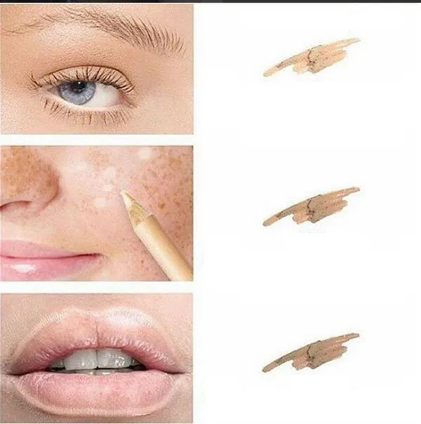 2 в 1 водонепроницаемый карандаш для бровей + тональный крем лица база Contour Des Yeux