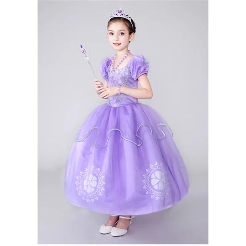 Детские платья принцессы на Хэллоуин Карнавальный костюм для девочек вечерние