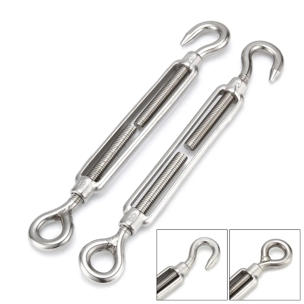 4 шт. натяжитель цепи с кольцом и крючком из нержавеющей стали|Дверные зажимы
