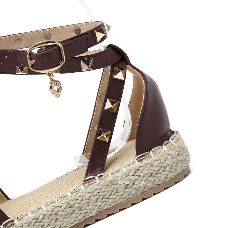 AIYKAZYSDL/женская пляжная обувь на лето 2018 г. Espadrilles Обувь с перекрестными ремешками