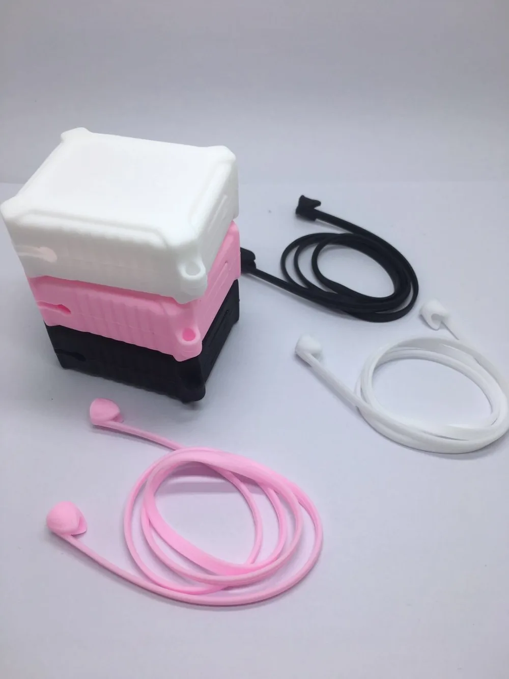 5 в 1 силиконовый чехол для наушников с защитой от потери беспроводной AirPods