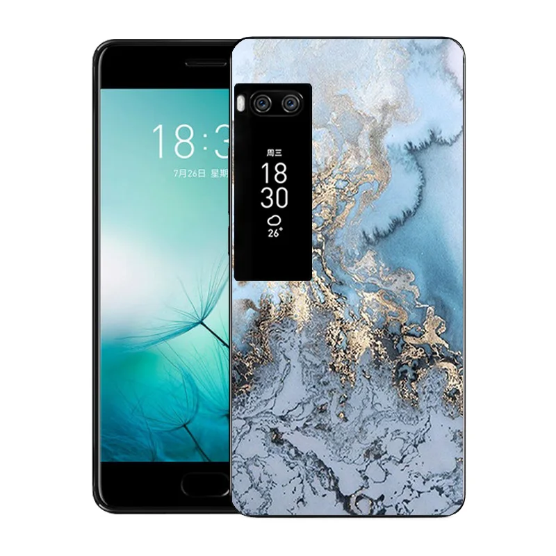 Для Meizu Pro 7 чехол с модным принтом Мягкий Силиконовый ТПУ прозрачный чехол на заднюю панель ультра тонкий Fundas для Meizu Pro 7 PRO7 чехол для телефона s
