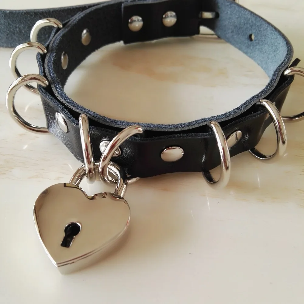 Новинка 2016 популярный темный кожаный чокер в стиле Харадзюку ручной работы с