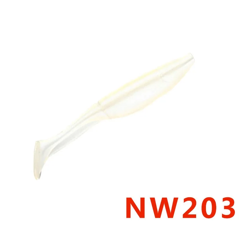 NW203 Noeby мягкие пластиковые рыболовные приманки T-хвост 4/6 шт. 70/125/150/100 мм силиконовые приманки easy shiner от ловля карпа, искусственная приманка воблер(wobbler - Цвет: NW203