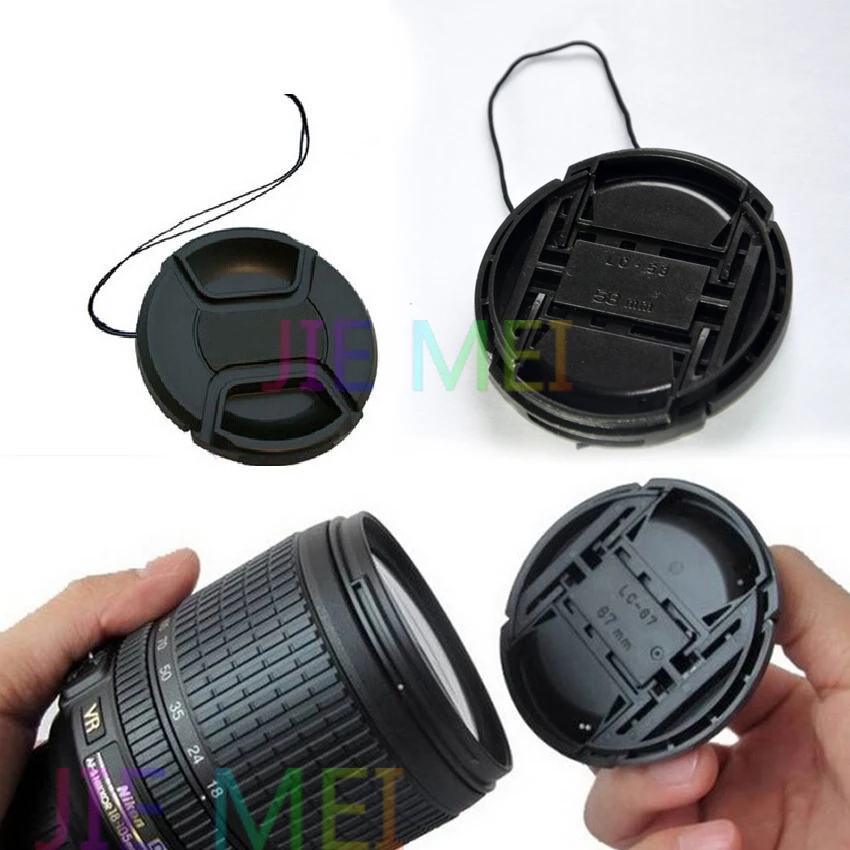 Крышка для объектива nikon 67 мм Центральная Зажимная крышка с логотипом |