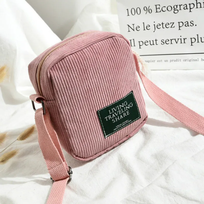 Сумка кросс-боди Женская Модный квадратный Вельветовый Мини-мессенджер Сумочка