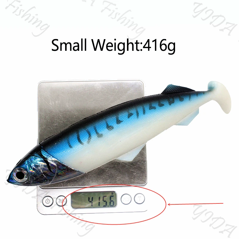 Большой Размеры приманка из мягкой рыбы 26 см 416g/556g глубокий рыболовные приманки