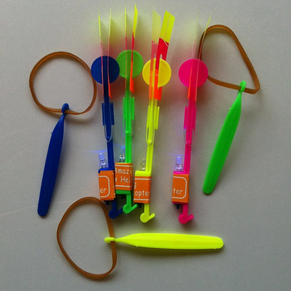 (300 pieces/lot) Double Flash Copter Christmas Gift LED Arrow Flare Glow Amazing Helicopter flying arrow disk | Дом и сад