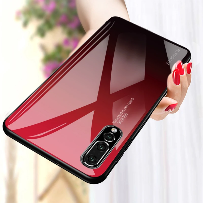Чехол для Huawei Mate 10 20 Lite P20 Pro Nova 3i 3 4 P Smart Plus 2019 градиентный чехол телефона из