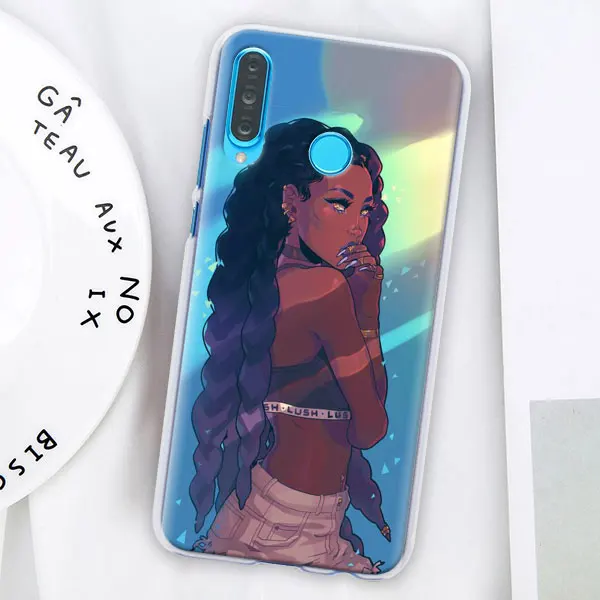 010 Красивый афро ДЕВУШКА Футляр для телефона для huawei P30 Pro P10 P20 P30 Lite P8 P9 Lite P Smart Plus чехол - Цвет: 010