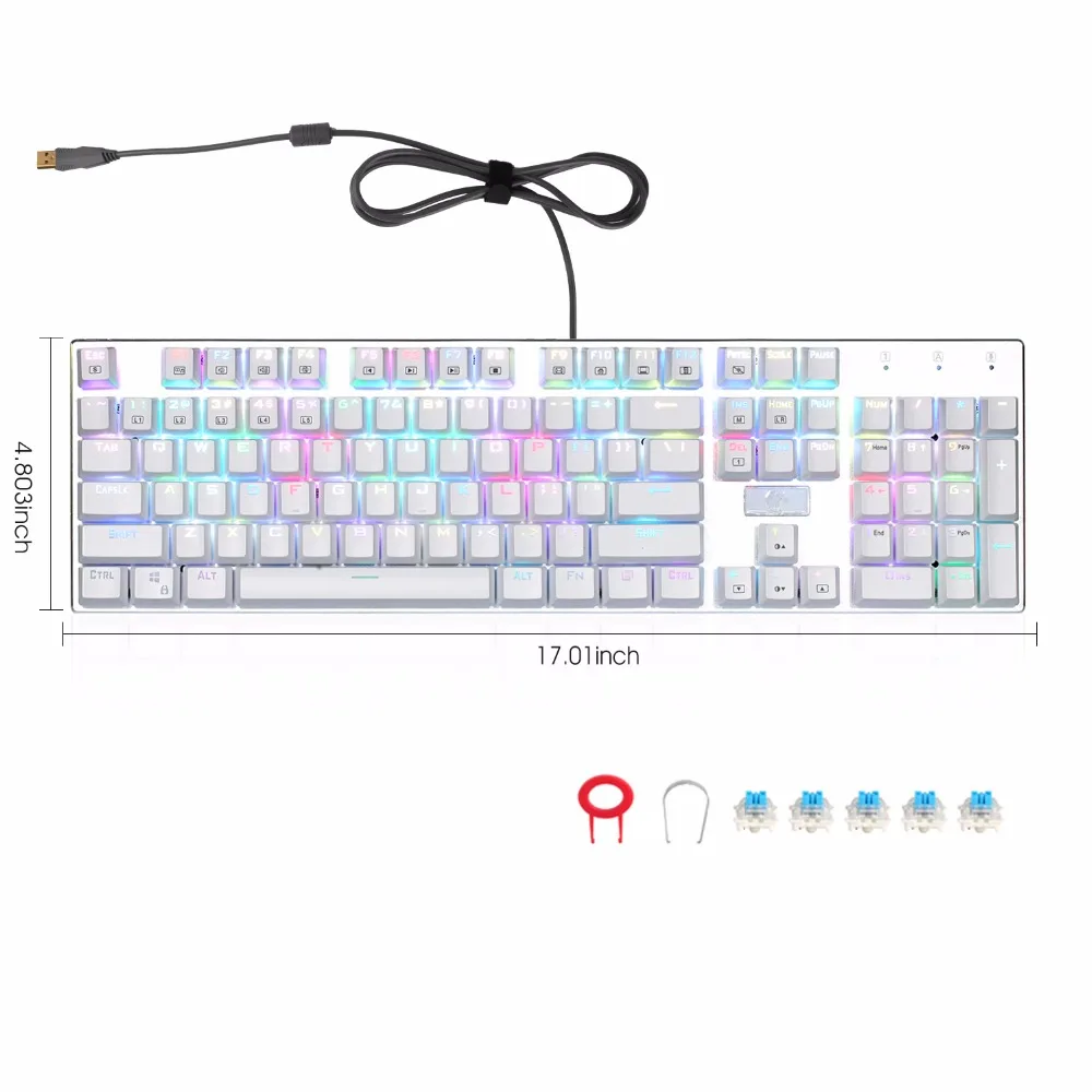 Z 88 RGB Механическая игровая клавиатура Алюминий Панель Outemu переключатели Anti Ghosting