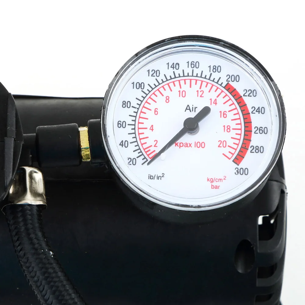 

High Quality Portable Versatile 12V 60W Auto Tire Inflator Pump 300 PSI Car Electric Air Compressor Black Wholesale