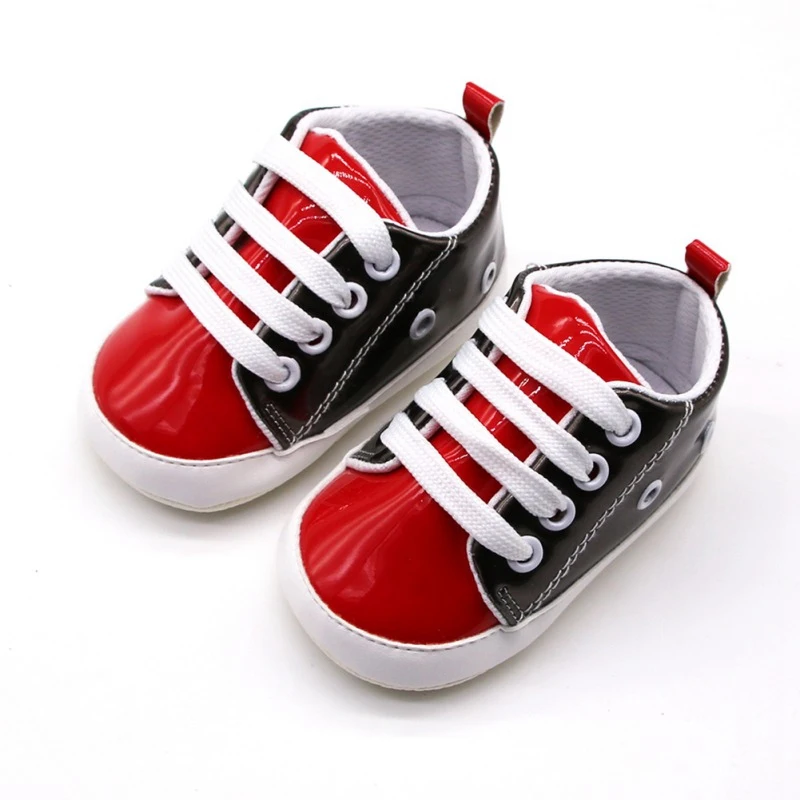 3 Styles Canvas Baby Sneaker Sport Shoes For Girls Boys Newborn Patch Infant Toddler Soft Bottom Anti-slip First Walkers |