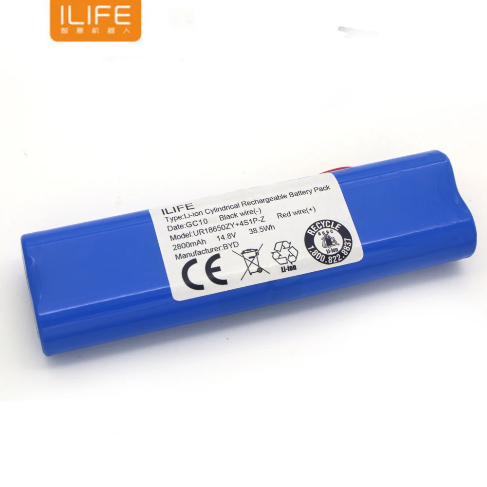 Rechargeable ILIFE ecovacs Battery 14.8V 2800mAh robotic cleaner accessories parts for Chuwi ilife V50 V55 V8s  - buy with discount