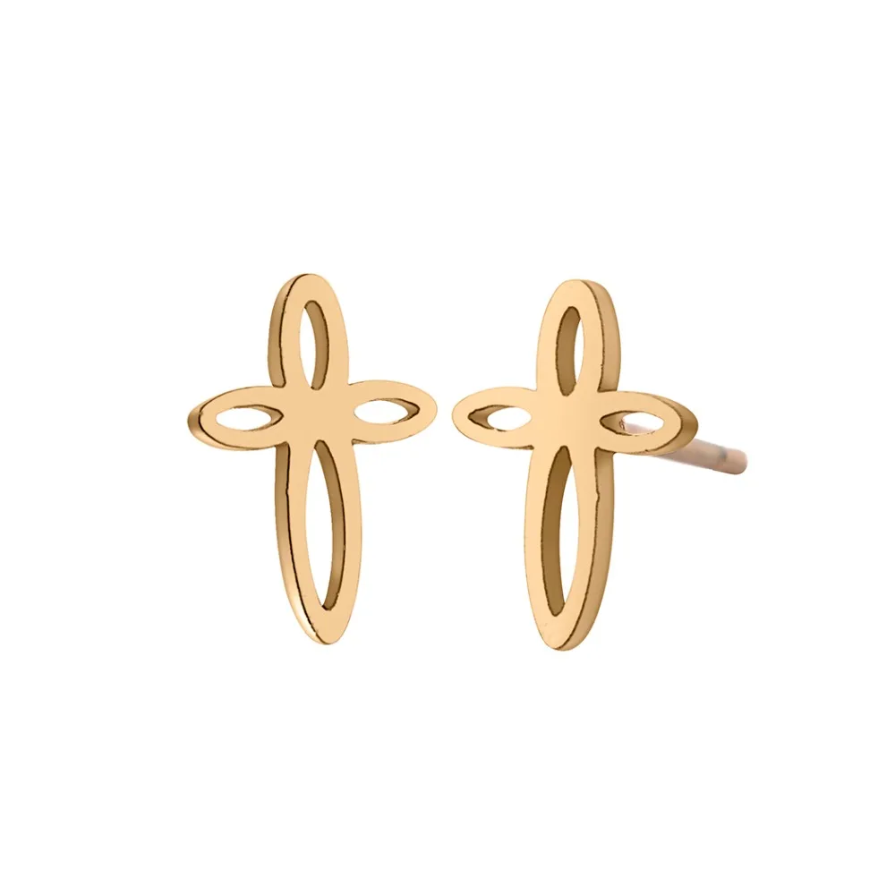 Cxwind модные серьги-гвоздики рождественские украшения из нержавеющей стали