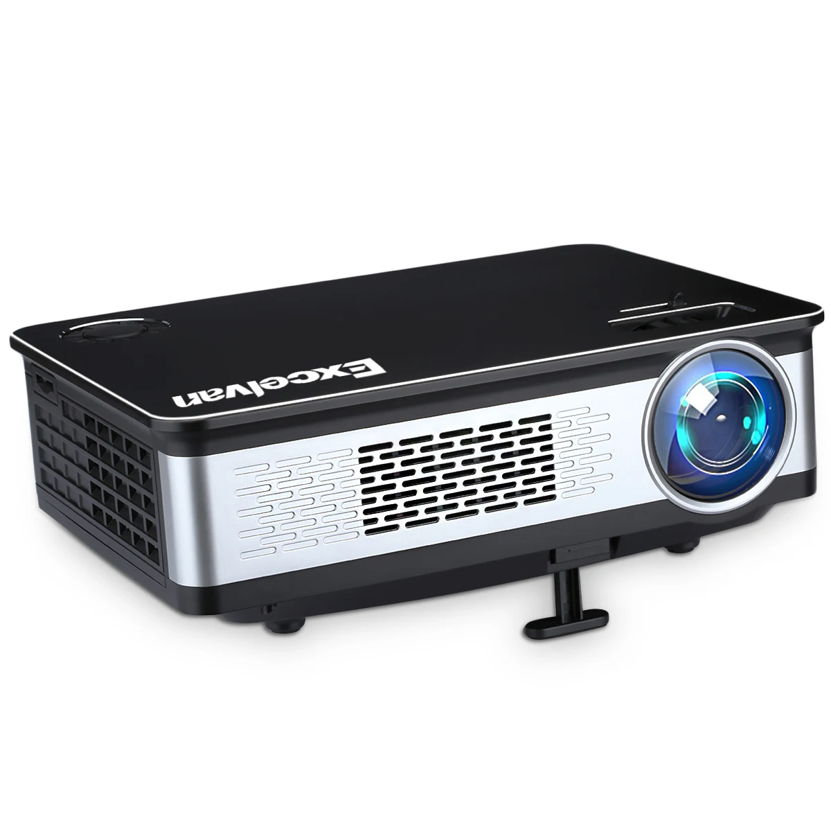 Excelvan Z720 1280*768 3300 люмен мультимедийный проектор 1080P с HDMI VGA USB* 2 AV интерфейс для домашней игры открытый металлический корпус