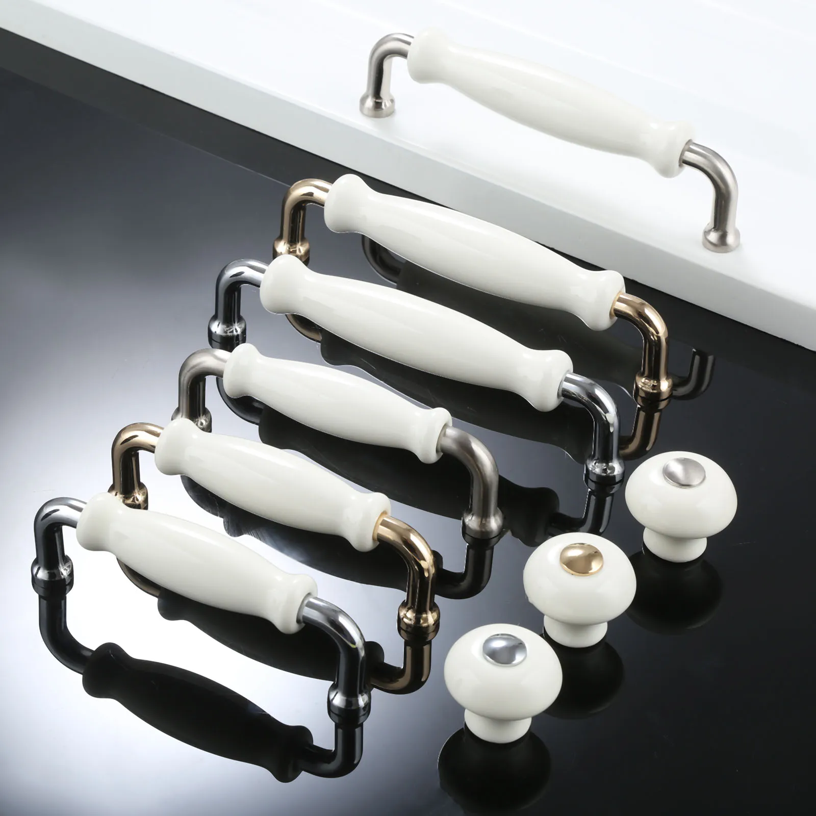 Ручки для антикварной мебели DRELD керамические ручки и кухонных шкафов дверная