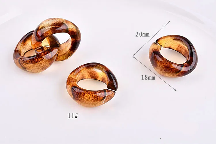 Полимерная имитация леопарда бирюзы черепахи ракушки съемная цепочка ювелирные