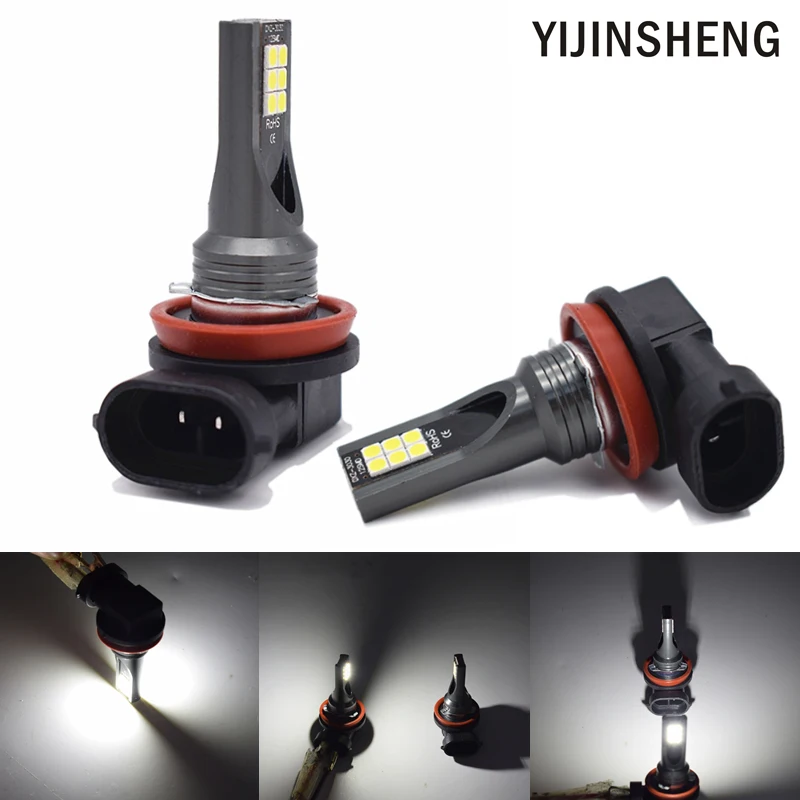 YIJINSHENG 2 шт. H11 H8 HB4 9006 HB3 9005 светодиодные противотуманные фары для вождения