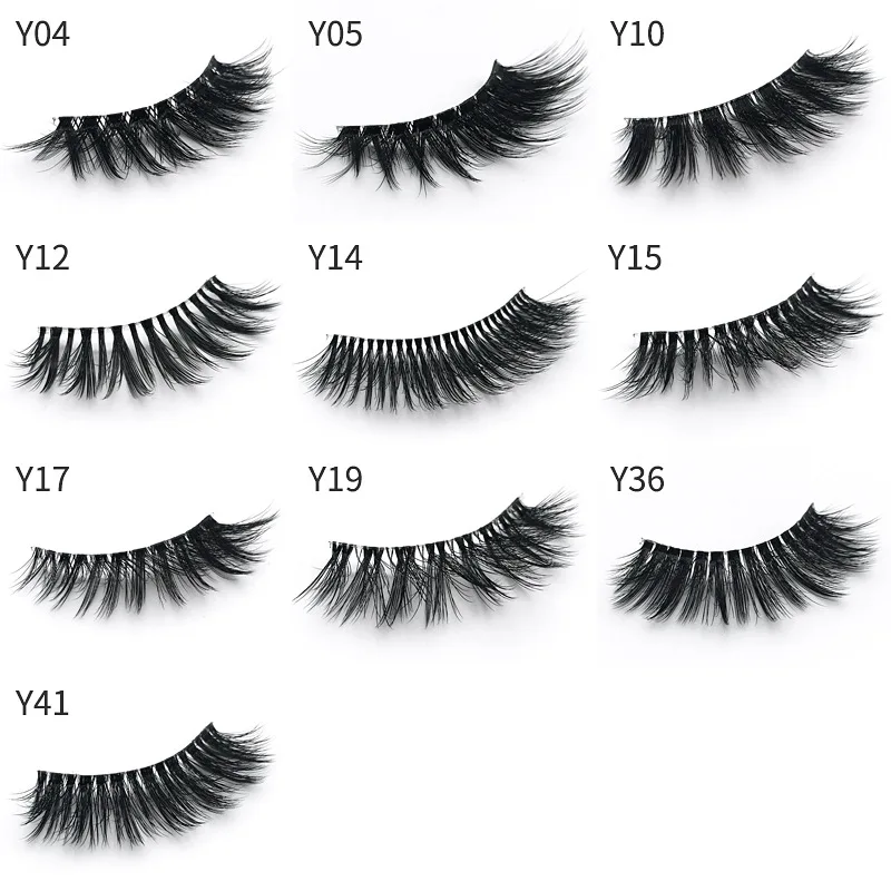 

2019 New 100% Mink Eyelashes Extra Length Soft Lashes 3D Eyelashes Big Dramatic Volumn Eyelashes Crisscross False Eyelash