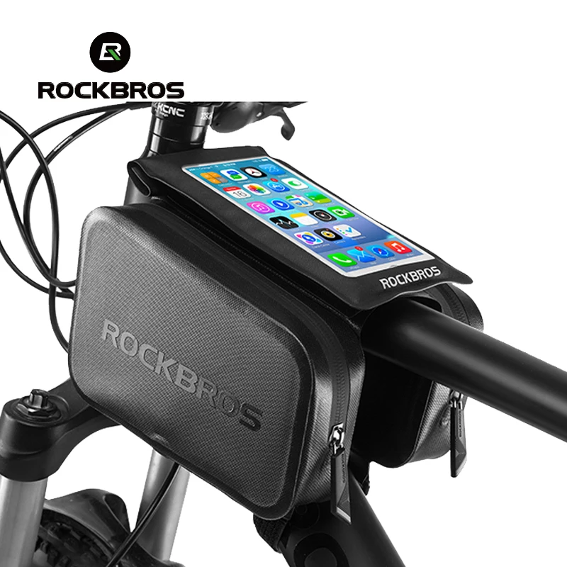 ROCKBROS велосипедная водонепроницаемая сумка с рамкой для велосипедного